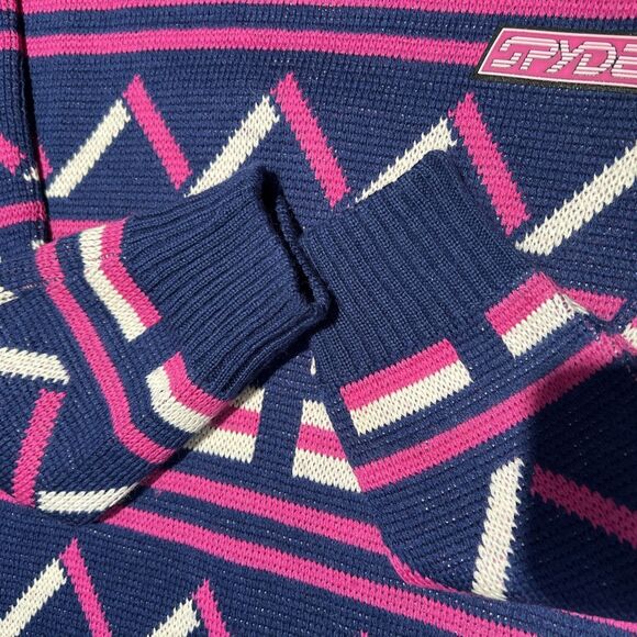 Vintage 1990's Men's SPYDER 100% Wool Active Boulder Ski Sweater Pullover Size M - Picture 5 of 16